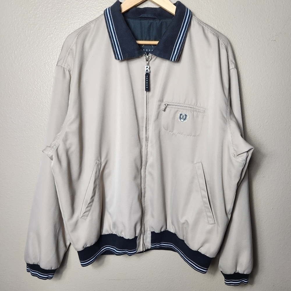 Bogner Mens Khaki Bomber Jacket-Size 44